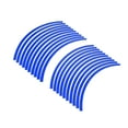 thumbnail image 2 of 20pcs Blue Fit 20" Wheel Motorcycle Car Bike Wheel Rim Sticker Strips Reflective Tape, 2 of 6