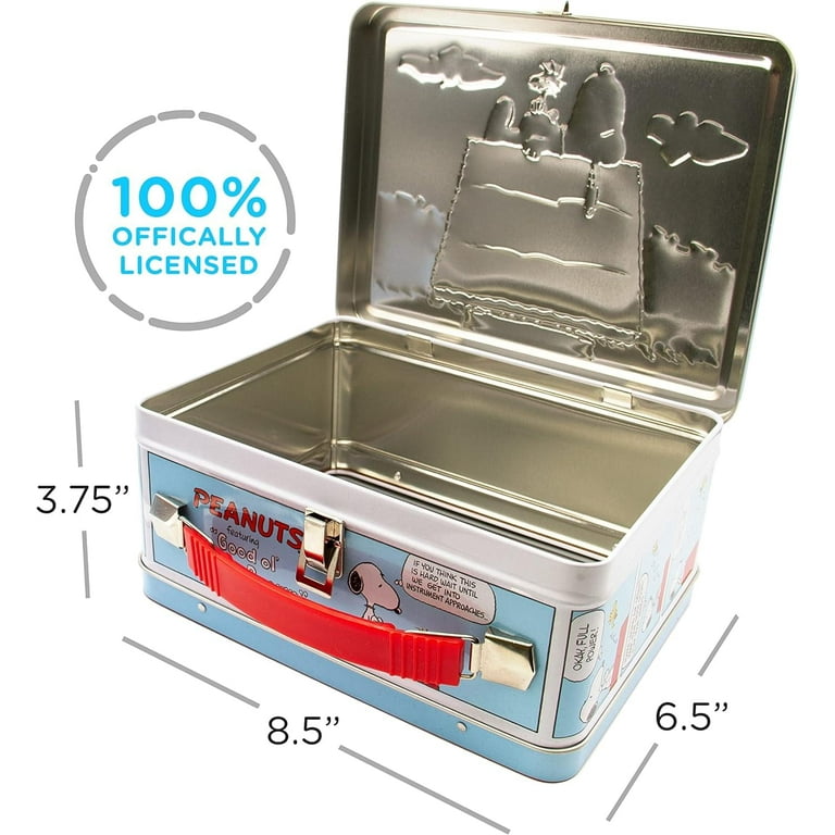 Peanuts Snoopy Embossed Tin Fun Box - Walmart.com