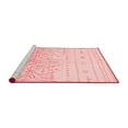 thumbnail image 2 of Ahgly Company Machine Washable Indoor Round Abstract Red Modern Area Rugs, 8' Round, 2 of 4