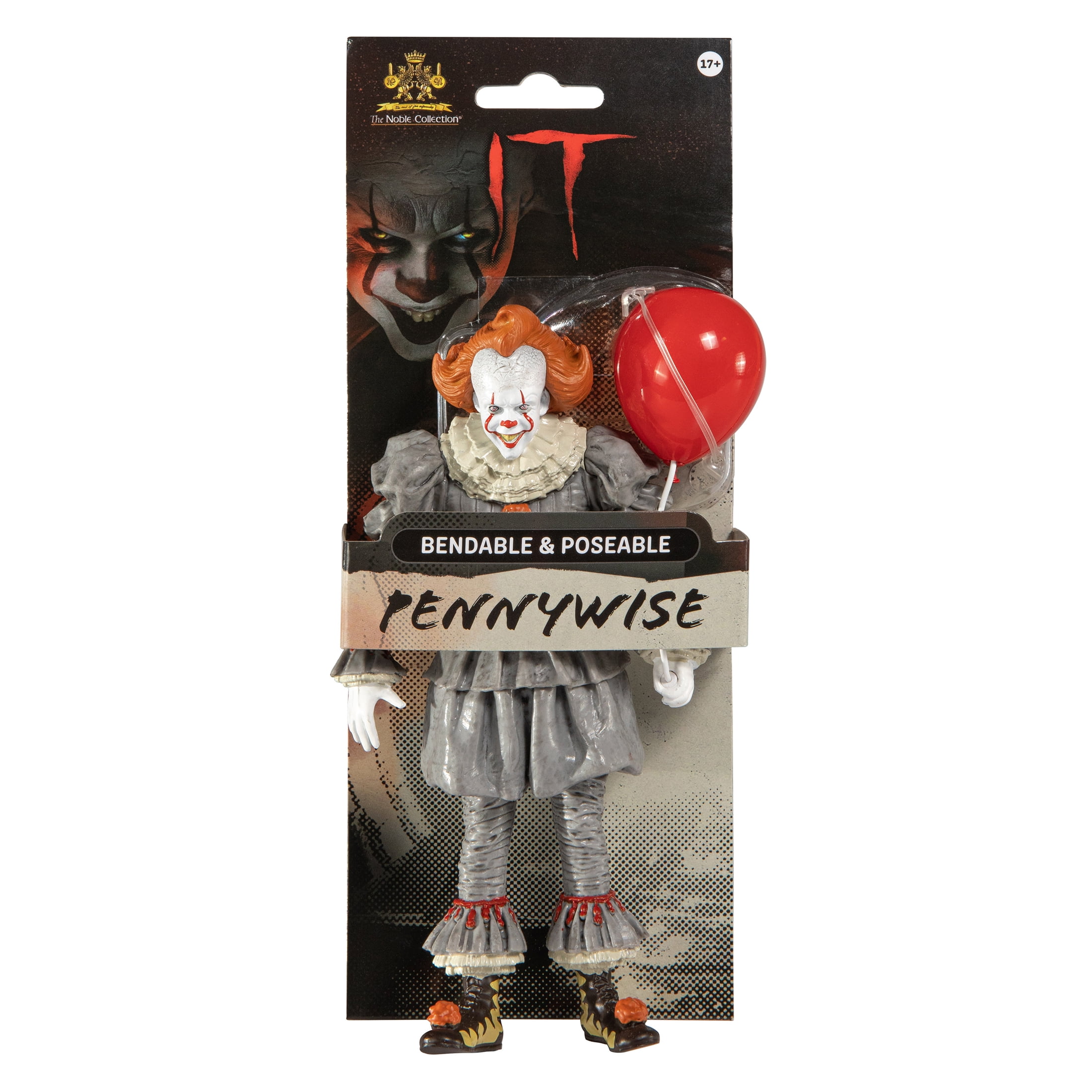 Warner Brothers, Pennywise Bendable and Poseable Action Figure, Collectable, Ages 17 and up