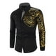 thumbnail image 1 of Camisa De Hombre De Manga Larga Con Estampado Dorado, 1 of 6
