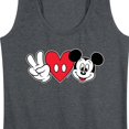 thumbnail image 3 of Mickey & Friends - Peace Love Mickey - Women's Racerback Tank Top, 3 of 5