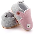 thumbnail image 4 of Newborn Infant Baby Boys Girls Cute Cartoon Slipper Soft Non Skid Sole Slip On House Animal Indoor Sock Shoes Crib Moccasins for New Walkers, 4 of 6
