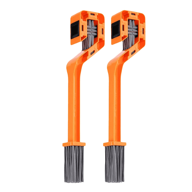 2 Cepillos de Cadena, Cepillos de Limpieza de Cadena Completamente Cerrados para Motocicletas Sucias Al Aire Libre, Limpiador de Cadena de Motocicleta