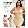 thumbnail image 3 of USEASY Shapewear Slip for Women Plus Size Tummy Control Shapewear Slip Dress Seamless Slimming Cami Slip, 3 of 6