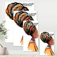 thumbnail image 4 of Designart ' Afro American Woman with Turban I ' Modern Canvas Wall Art Print, 4 of 4