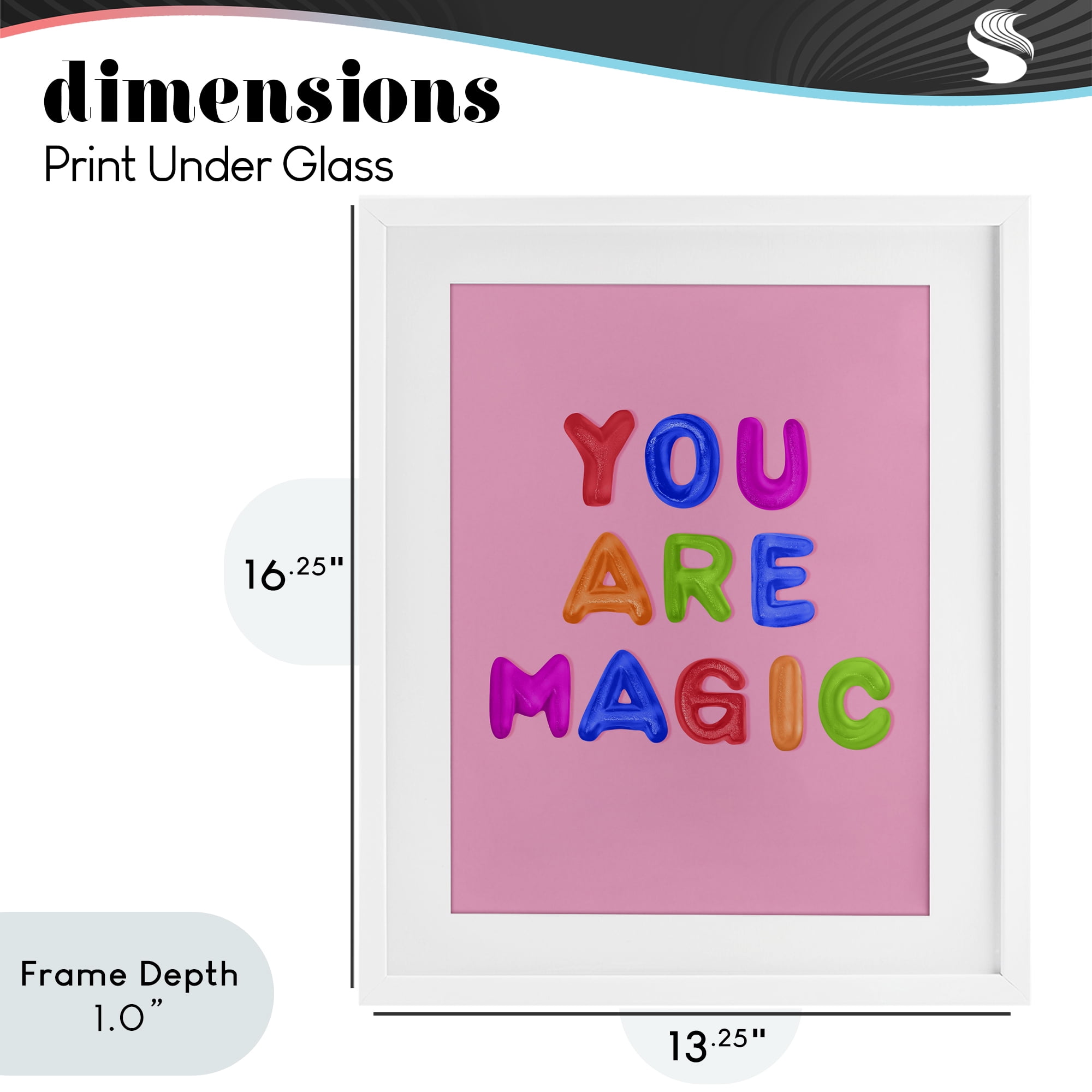 Stupell Industries You are Magic Gummies over Pink White Framed Print Under Glass, design by LISH Creative