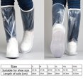 thumbnail image 3 of Cubierta de botas de lluvia de PVC Unsiex Protectores de zapatos impermeables de tubo alto Suministro (L) JShteea Libre de BPA, 3 of 9