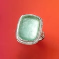 thumbnail image 4 of Ross-Simons Green Roman Glass Ring in Sterling Silver, Women's, Adult, 4 of 5
