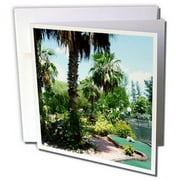 3dRose, Tropical Mini Golf, 12 Greeting Cards with envelopes