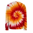 thumbnail image 5 of Bovemsi Womens Sweatshirts Fashionable Spring And Autumn Tie Dye Pattern Casual Long Sleeved Sportswear Top Fall Fashion Outfits 2025 Clothes, 5 of 9