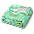 thumbnail image 2 of Yibo Cartoon Frog Blanket Flannel Soft and Comfortable Anti-static Bed Sofa Blanket, 2 of 6