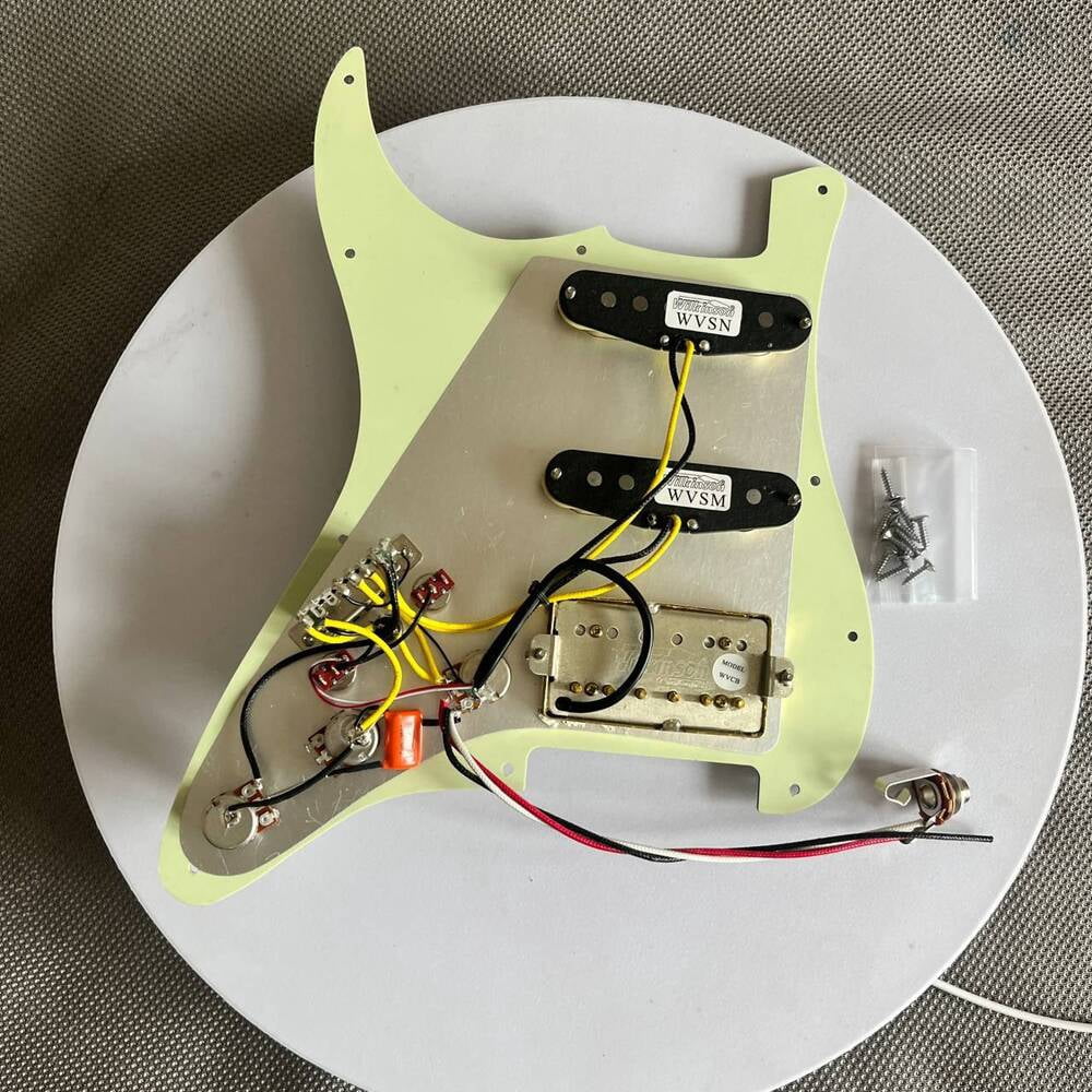 SSH Prewired Guitar Strat Pickguard Set Wilkinson Ainico 5 Humbucker Pickups Coil Splitting Switch Multi Switch Harnesses ,For Fender ST Electric Guitar Replacement Part
