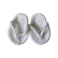 thumbnail image 2 of Zapatillas para bebés, accesorios para recién nacidos, decoración pequeña, zapatos sólidos y acogedores hechos a mano para niños y niñas Blanco perfke zapatilla foto prop, 2 of 9