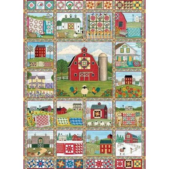 Cobble Hill Quilt Country Jigsaw Puzzle