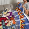 thumbnail image 3 of Futurama anti-pilling, suave, ligera, esponjosa y acogedora de lujo para hogar y cocina – Perfecta para niños y adultos,70X110cm, 3 of 6