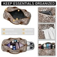 thumbnail image 4 of Leopard Womens Gym Tote Duffle Bag with Wet Pocket & Shoe Compartment, Checkered Travel Duffel Bag Overnight Weekender Hospital Tote Girls Workout Carry on Bag with Luggage Sleeve, 4 of 6