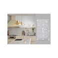 thumbnail image 3 of 2 Pcs Outlet Covers Shiny Silver Rhinestones Wall Plate 1 Gang Toggle Light Switch Cover Decorative Durable Switch Covers, 3 of 4