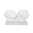 thumbnail image 1 of Cuenco doble para comida para gatos con protector de cuello inclinado, 1 of 4
