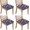 Pioneer Flower-4, variant on Pioneer Flower Seat Covers for Dining Room Chairs Set Of 4,Stretch Printed Washable Chair Seat Cover with Elastic Ties and Button,Removable Waterproof Couch Cushion Covers