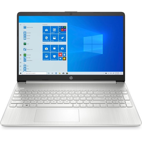 Refurbished (Good) HP 15.6" HD Touch Screen laptop (Ryzen 7-5700U, 12GB RAM, 256GB SSD, Windows 11) - Natural silver (4W2K4UA)