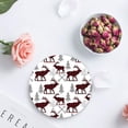 thumbnail image 4 of FMSHPON Mountain stream Set of 8 Round Coaster for Drinks, Absorbent Ceramic Stone Coasters Cup Mat with Cork Base for Home Kitchen Room Coffee Table Bar Decor, 4 of 5