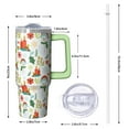 thumbnail image 2 of Holiday 30oz Merry Christmas Tumbler with Handle and Straw, Santa Snowflake Cup, Winter Insulated Stainless Steel Coffee Mug, Gifts for Women Men, 2 of 5