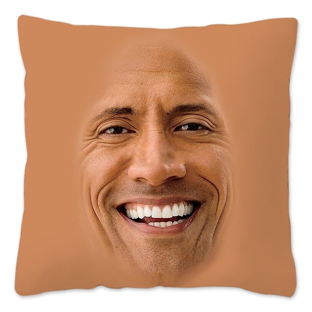 The Rock Face Dwayne funda de cojín para sofá, cubierta decorativa para el hogar, Actor americano Johnson, funda de almohada de poliéster