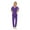 Purple, variant on VIAOLI Women's Scrub Set - V-Neck Top & Elastic Waist Jogger Pants for Medical Nursing Uniform  with Multiple Pockets, S-XXL