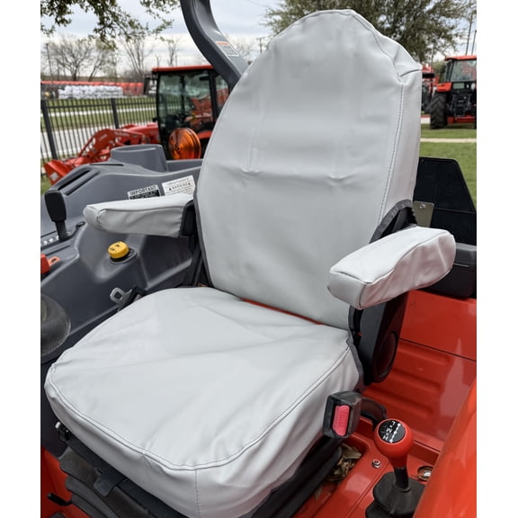Durafit Covers KU06-L7 Gray, Leather, Tractor Seat Covers, 2 Pieces