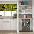 thumbnail image 3 of LALILO Kitchen Curtain Valance Blue Mountains And Hills Rod Pocket Window Curtain 52"x 18" Set of 2, 3 of 7