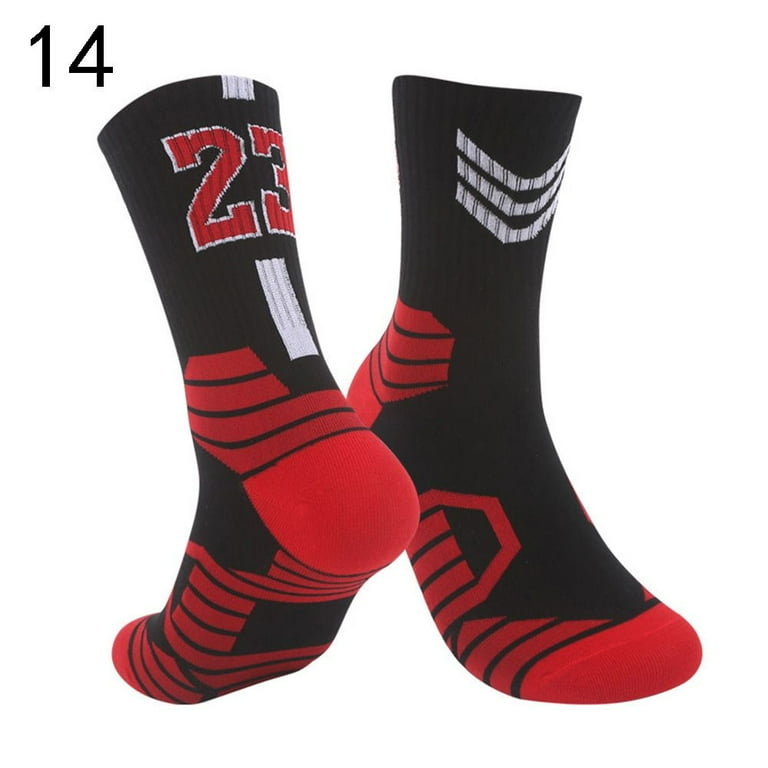 Cotton Breathable Professional Fast-drying Basketball Socks Non-Slip Soccer  Sock Sportswear 14 