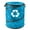 Blue, variant on Wakeman 44-Gallon Pop Up Trash Can with Zippered Lid for Camping or Parties