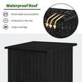 thumbnail image 4 of MCombo Outdoor Wooden Storage Cabinet, Garden Tool Shed w/ Latch, Outside Tools Wood Cabinet Double Doors, 4 of 7