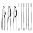 thumbnail image 2 of Seafood Tools Set Leg Sheller with 6Pcs Stainless Steel Forks and 3Pcs Zinc Alloy Lobster Crab Crackers Nut Cracker Shellfish Lobster Leg Opener Heavy Duty Kitchen Set, 2 of 9
