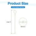 thumbnail image 2 of Uxcell Silicone Cable Ties, 6 Inch Reusable Twist Cable Ties Heavy Duty Bendable for Bundling Holding, 5 Pcs, White, 2 of 6