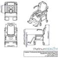 thumbnail image 4 of Platinum Health Caspian Professional Padded Mobile Bath Shower, Commode & Toilet Chair with Pail, 4 of 6