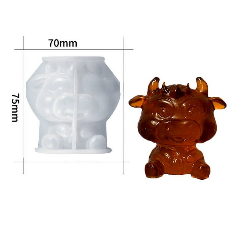 Yamteck Rabbit Ice Molds 2 Pack, Ice Cube Trays Mold to DIY Lovely 3D Drink Ice Coffee Juice Cocktail. Easter Bunny Silicone Candle Chocolate Mold