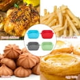 thumbnail image 4 of Deago 4 Pack Square Silicone Air Fryer Liners 7.7 inch for 3 to 6 QT Reusable Air Fryer Pot Air Fryer Inserts for Oven Microwave Accessories, 4 of 9