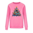 thumbnail image 6 of Womens Crewneck Christmas Sweatshirts Top Fashion Cute Xmas Tree Printed Shirts Pullover Winter Long Sleeve Sweaters Loose Plus Size Blouses Tops, 6 of 6