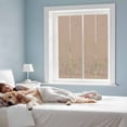 thumbnail image 4 of Beige Solid Color Window Privacy Film, Aesthetics Contemporary Luxury Static Cling UV Sun Blocking Tint Film Heat Control Windows Films for Bedroom Bathroom, Window Stickers 17.7"x39.3", 4 of 8