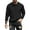 Black, variant on HAiming Men‘s Hoodless Sweatshirt Crew Neck Long Sleeve Jacquard Texture Casual Solid Color Pullover Tops Shirt
