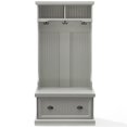 thumbnail image 4 of Crosley Furniture Shoreline Coastal Wooden Hall Tree in Gray, 4 of 11