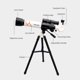 thumbnail image 5 of Telescopio infantil portátil para observar estrellas y la luna con 3 oculares (20X, 30X, 40X) - Lente de 70mm y estructura refractiva - Incluye kit completo en color amarillo, 5 of 6