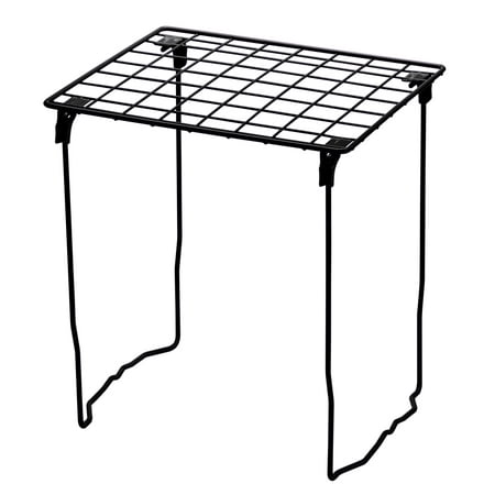 Lockermate 12" Stac-a-Shelf Wire Locker Shelf, Black