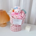 thumbnail image 3 of Muñeco de peluche de Sanrio con dibujos animados, relleno de flores, bonito ramo de Hello Kitty, Kuromi, My Melody, canela, regalo de cumpleaños para niña, 3 of 5