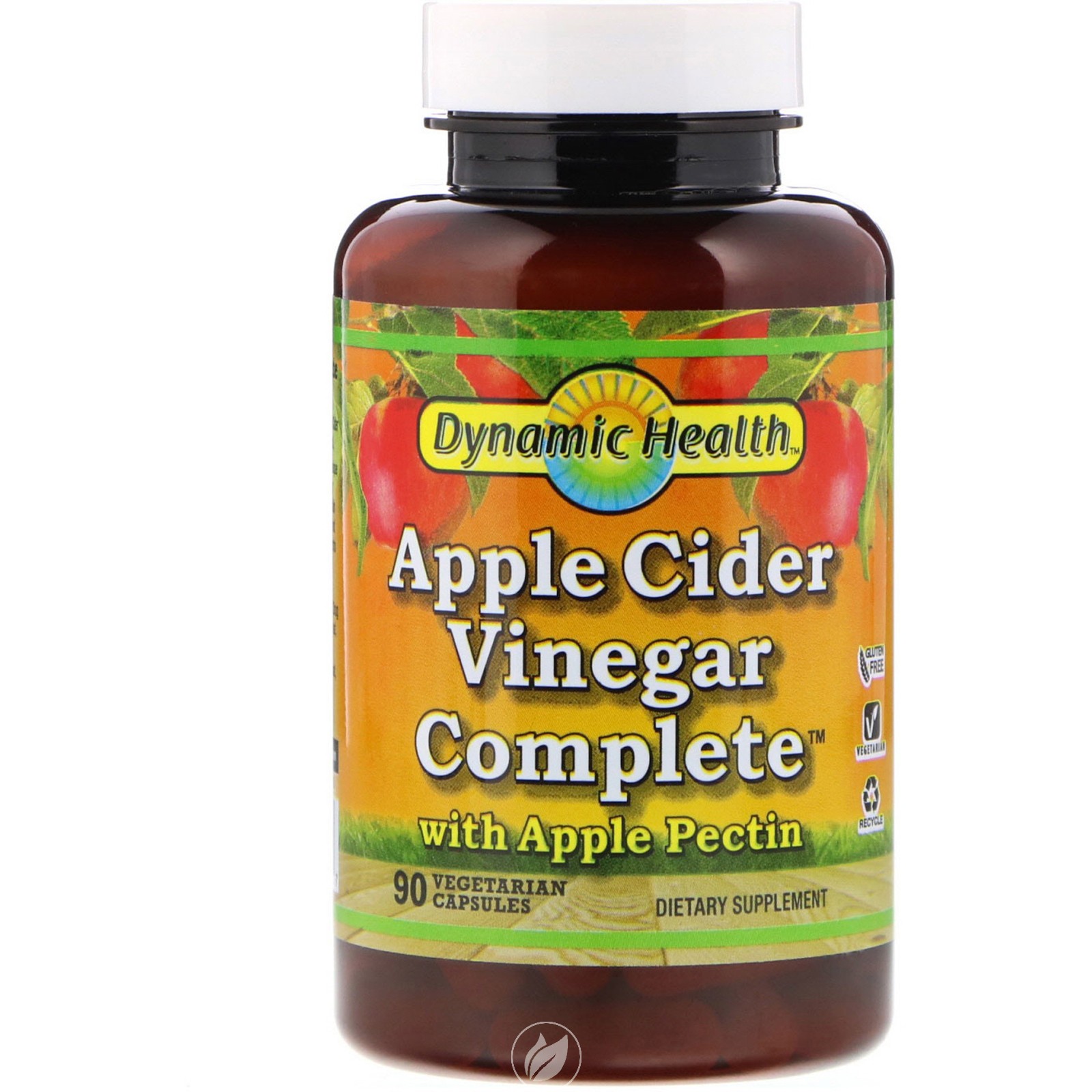 Apple Cider Vinegar Complete with Apple Pectin 90 vcaps by Dynamic