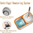 thumbnail image 3 of Spin Mop Bucket with Wringer System Extended Mop Handle 61Mop and Bucket for Floors Cleaning with 5 Replacement Head Refill 1 Cleaning Brush Head, 3 of 9