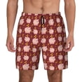 thumbnail image 2 of Goofa Cute Pig with Coins Printed Men's Swim Trunks Board Shorts Quick Dry Mens Swimming Trunks with Compression Liner,Breathable Fit Hawaii Beach Shorts-XX-Large, 2 of 9