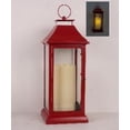 thumbnail image 2 of Belmont Holiday Decorative Candle Lantern, Large - Red, 2 of 10